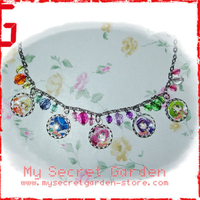 Tokyo Mew Mew ( Mew Mew Power ) 東京ミュウミュウ anime Cabochon Charm Necklace 